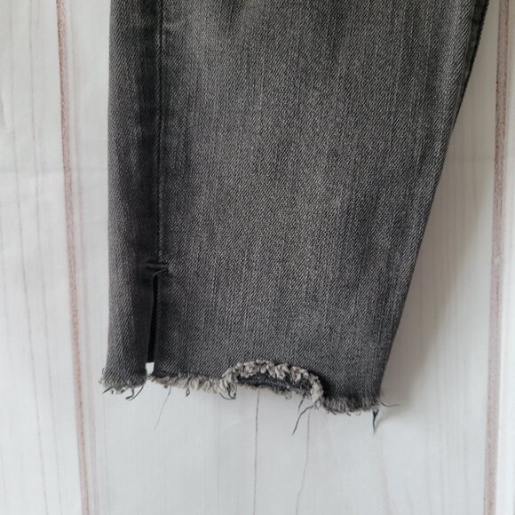 Buckle Flying Monkey Button Fly Women’s Sz 27 Black Denim Jeans, Skinny, Frayed - Picture 3 of 11